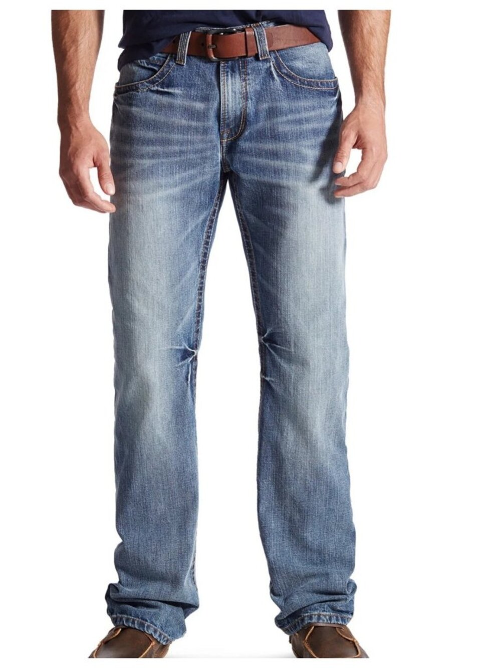 Ariat M4 Coltrane Relaxed Fit Boot Cut Jeans Durango Wash Blue Denim Men's 38x30